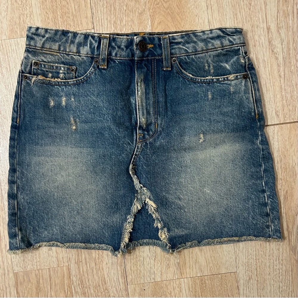 6397 Denim mini skirt, vintage wash 26